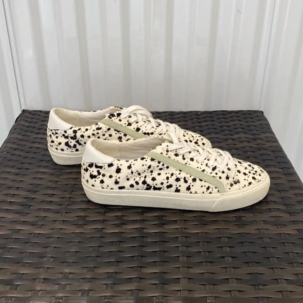 Madewell sidewalk splatter paint calf hair sneakers women’s size 8